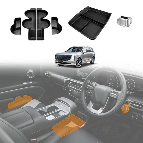 Door Side Trays Centre Console Organiser for Hyundai Palisade LX3 2026-Onwards Gear Shift Lever Cover