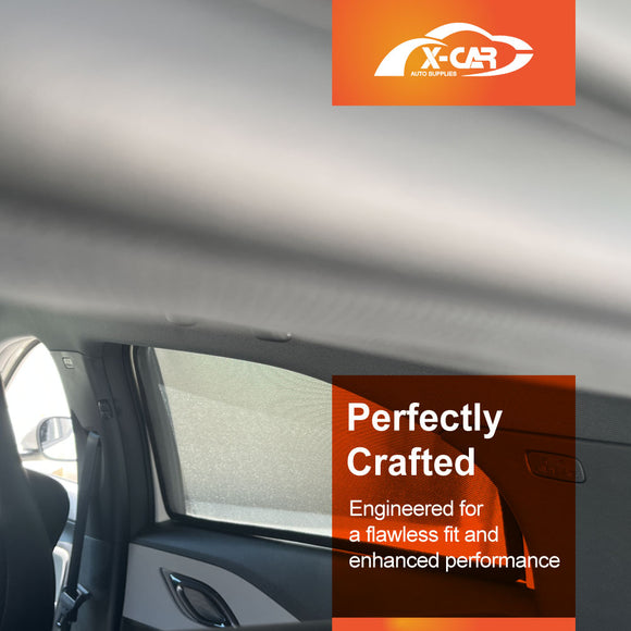 X-CAR window sun shades installed on BYD Atto 1 car windows.