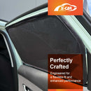 X-CAR Hyundai Kona 2017-2023 car sunshades installed in rear window.