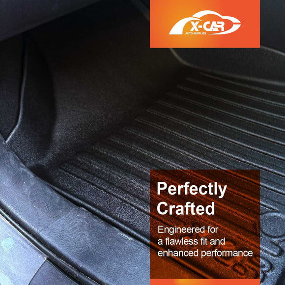 X-CAR 3D all weather floor mat for Toyota Kluger 2014–2021 front passenger foot well.