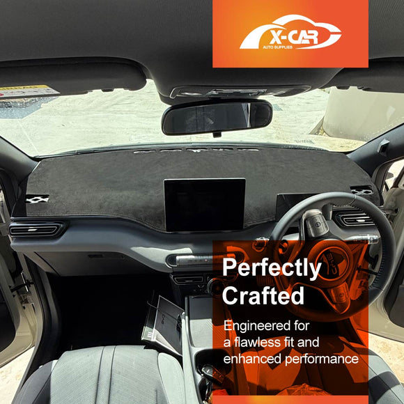 X-CAR dash mat installed on BYD Atto 1 car dashboard.