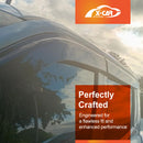 X-CAR weathershields designed for designed for Mitsubishi Triton MV Double Cab, installed on a Triton MV.