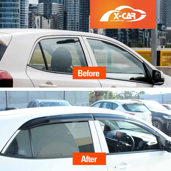 WeatherShields for Kia Picanto 2017-Onwards Car Weather Shields Wind Deflectors Sun Visors