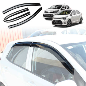 WeatherShields for Kia Picanto 2017-Onwards Car Weather Shields Wind Deflectors Sun Visors
