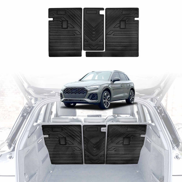 Boot Liner Back Seat Protector for Audi Q5 SQ5 2017-2025 All Weather Heavy Duty Cargo Car Trunk Kick Mats