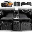 3D Floor Mats for Ford Next-Gen Ranger Dual Cab PHEV 2025-Onwards All-Weather Liners-1