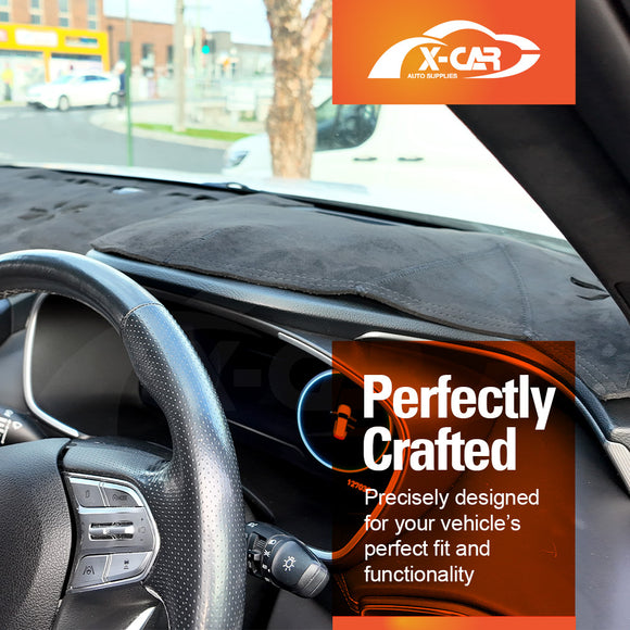 Dash Mat for Hyundai SantaFe Santa Fe 2018-2023 With HUD Non-Slip Microfiber Pad Cover