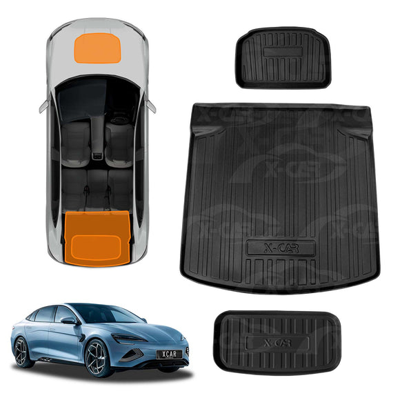 Interior Liners Set for BYD Seal 2023-2025 Front Trunk Back Seats Boot Cargo Mats