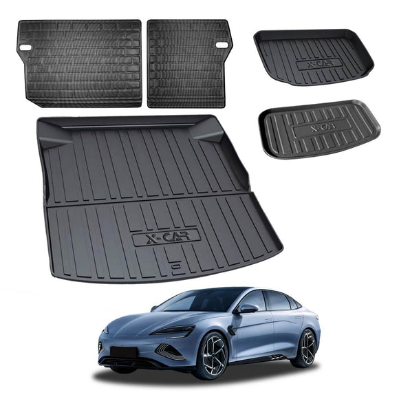 Interior Liners Set for BYD Seal 2023-2024 Back Seats Front Trunk Toolbox Boot Cargo Floor Mats