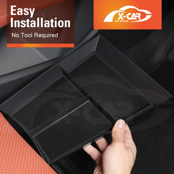 X-CAR lower centre console tray for BYD SEALION 8 is easy to install, no tool required.