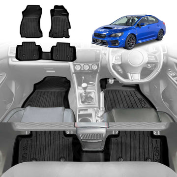3D Car Floor Mats for Subaru WRX VA Series Sedan 2014-2021 All-Weather Liners