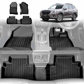 3D Floor Mats for Subaru Forester 5th Gen 2018-2025 All-Weather Car Liners