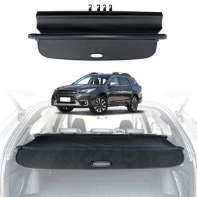 X-CAR retractable cargo cover for Subaru Outback 2020-2025 installed in the cargo area of the vehicle.