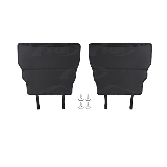 Car Front Seat Back Protectors for Suzuki Jimny 2018-Onwards Anti-Kick Mats PU Leather Cover Set of 2