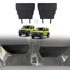 Car Front Seat Back Protectors for Suzuki Jimny 2018-Onwards Anti-Kick Mats PU Leather Cover Set of 2