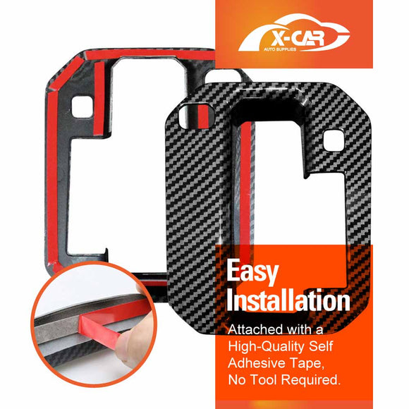 Gear Shift Frame Trim for Suzuki Jimny Auto 2018-Onwards Carbon Fiber Style Center Console Cover Protector