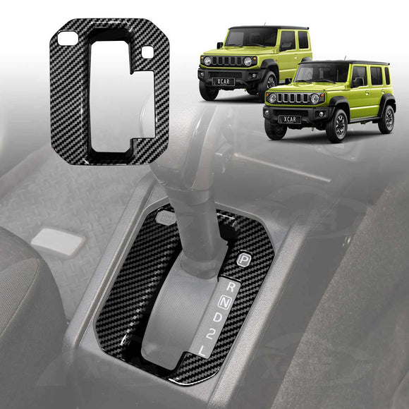 Gear Shift Frame Trim for Suzuki Jimny Auto 2018-Onwards Carbon Fiber Style Center Console Cover Protector