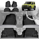 3D Floor Mats for Suzuki Jimny 3-Door Auto Transmission 2018-Onwards All-Weather Car Liners-1