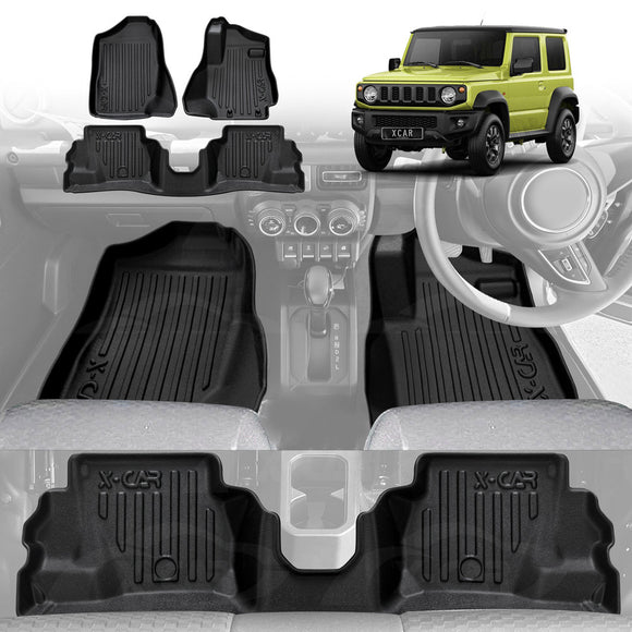 3D Floor Mats for Suzuki Jimny 3-Door Auto Transmission 2018-Onwards All-Weather Car Liners