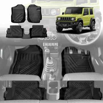 3D Floor Mats for Suzuki Jimny 3-Door Manual Transmission 2018-Onwards All-Weather Car Liners