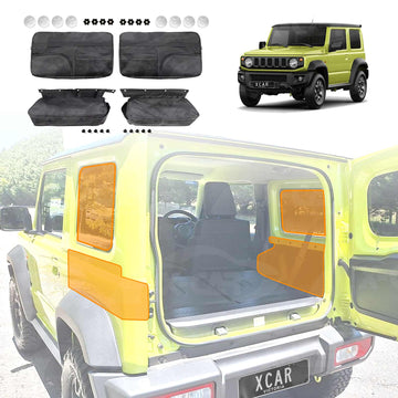 Window & Trunk Side Storage Bags for Suzuki Jimny 3-Door Auto 2018-Onwards Boot Side Organizer Car Accessories