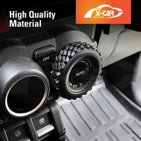 AC Climate Control Knob Cover for Suzuki Jimny 2018-Onwards Interior Heater Dial Ring Trim - 0