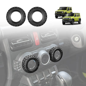 AC Climate Control Knob Cover for Suzuki Jimny 2018-Onwards Interior Heater Dial Ring Trim