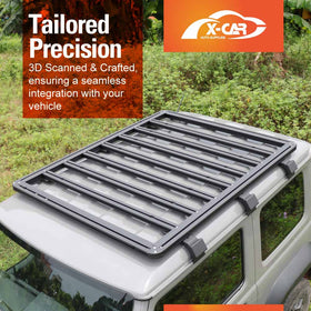 Flat Roof Luggage Rack for Suzuki Jimny 3-Door 2018-Onwards Multi-Functional Expansion Platform Aluminum Alloy - 0