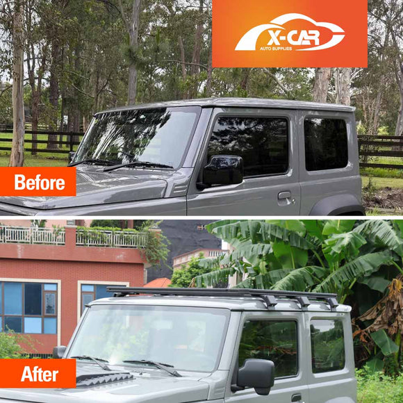 Flat Roof Luggage Rack for Suzuki Jimny 3-Door 2018-Onwards Multi-Functional Expansion Platform Aluminum Alloy