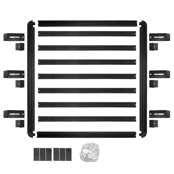 Flat Roof Luggage Rack for Suzuki Jimny 3-Door 2018-Onwards Multi-Functional Expansion Platform Aluminum Alloy