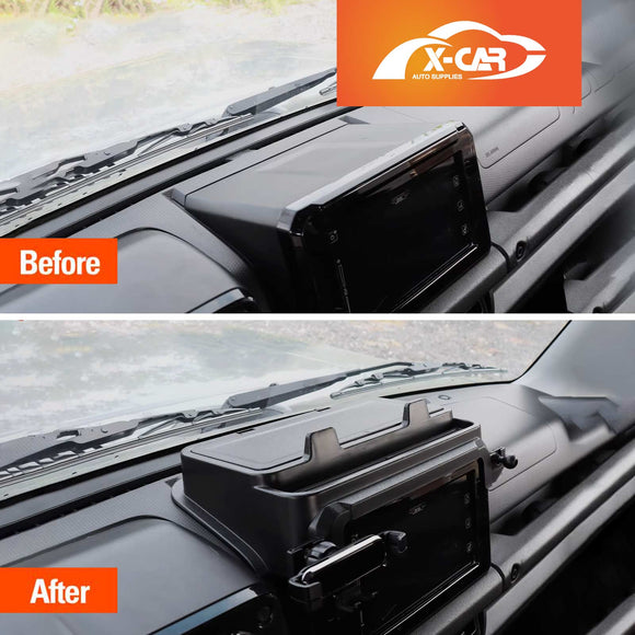 Storage Box with Phone Holder for Suzuki Jimny Auto 2018-Onwards Car Screen Hidden Organizer Tray Accessories