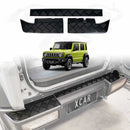 Rear Bumper Guard & Boot Sill Protector Panel for Suzuki Jimny XL 5-Door 2023-Onwards Carbon Fiber Style Scuff Plate Accessories-11