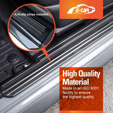Door Sill Plate Protector Set for Suzuki Jimny XL 5-Door 2023-Onwards Front Rear Entry Car Threshold Scuff Trim Covers Guards Accessories - 0