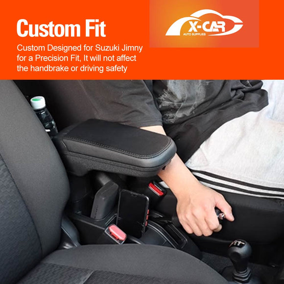 Central Armrest Storage Box with Cup Holder for Suzuki Jimny 3-Door 2018-Onwards Arm Rest Interior Accessories