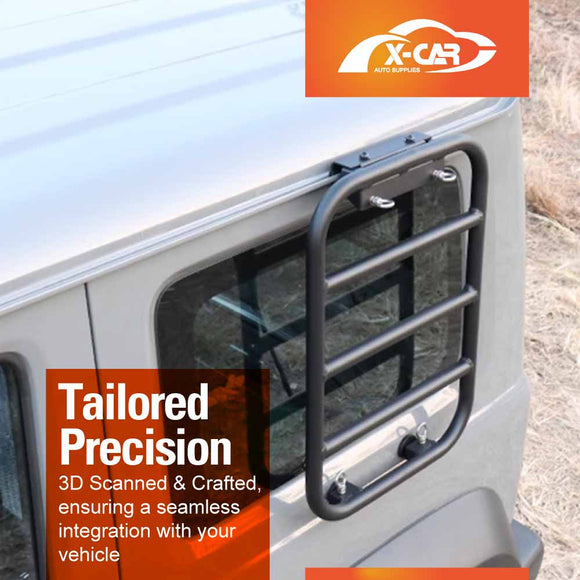 Rear Ladder/ Side Ladder for Suzuki Jimny 3-Door 2018-Onwards Tailgate Climbing Rack Aluminum Alloy