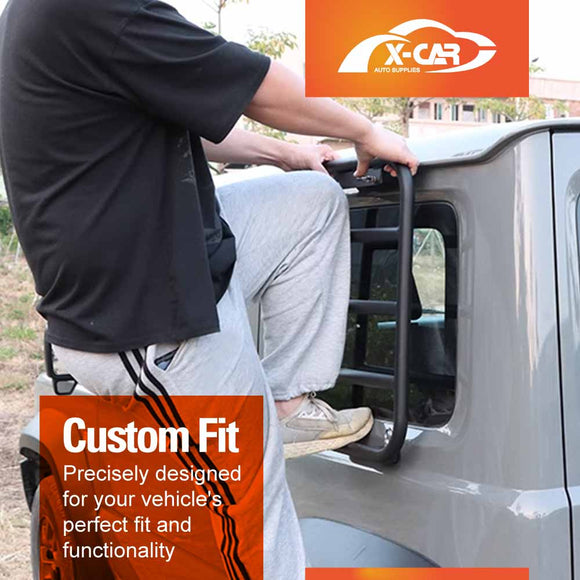 Rear Ladder/ Side Ladder for Suzuki Jimny 3-Door 2018-Onwards Tailgate Climbing Rack Aluminum Alloy