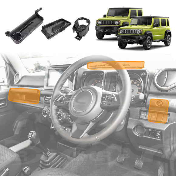 Dash Center Console Organizer for Suzuki Jimny 2018-Onwards Passenger Handle Tray Cup Holder