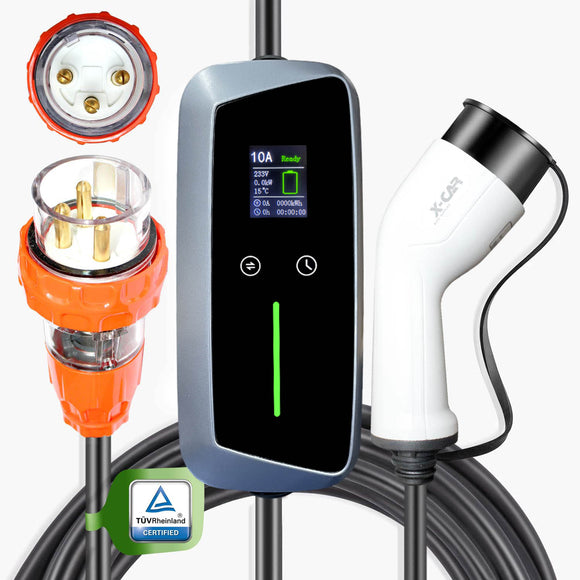 Type 2 Portable EV Charger 32 Amp 7KW 3 Pin 5 Meters for Mazda CX60 70 80 90 PHEV MX30 EV