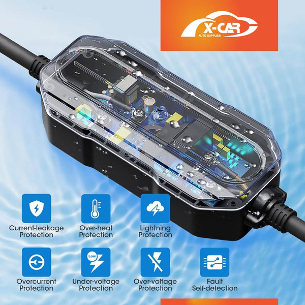 Type 2 Portable EV Charger 32 Amp 7KW 3 Pin 5 Meters for BYD ATTO3 Seal Dolphin