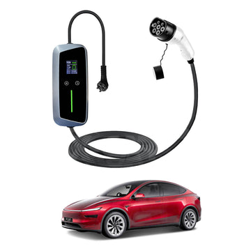 Tesla Model Y Juniper Type 2 Portable EV Charger 10 Amp 2.4KW AU Plug 5 Meters
