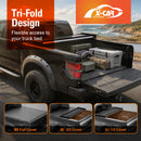 Soft Tonneau Cover for Mitsubishi Triton MV Double Cab 2024-Onwards Tri-Fold Ute Tub Bed-6