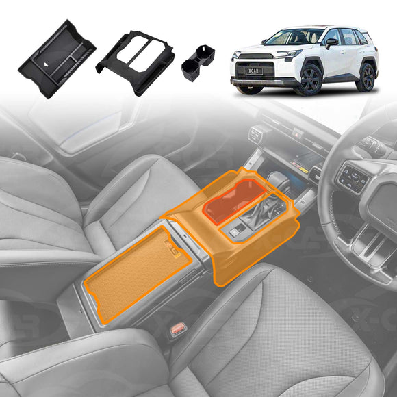 Centre Console Organiser for Toyota RAV4 6th Gen 2026-Onwards Armrest Storage Box Cup Holder Car Interior Accessories