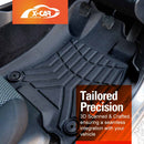 3D Floor Mats for Nissan Navara NP300 D23 Single Cab 2015-Onwards All-Weather Car Liners-3