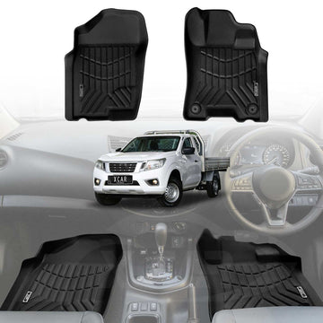 3D Floor Mats for Nissan Navara NP300 D23 Single Cab 2015-Onwards All-Weather Car Liners