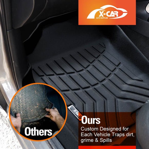 3D Floor Mats for Nissan Navara NP300 D23 Single Cab 2015-Onwards All-Weather Car Liners