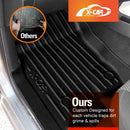 3D Floor Mats for Nissan Navara NP300 D23 Single Cab 2015-2025 All-Weather Car Liners-3