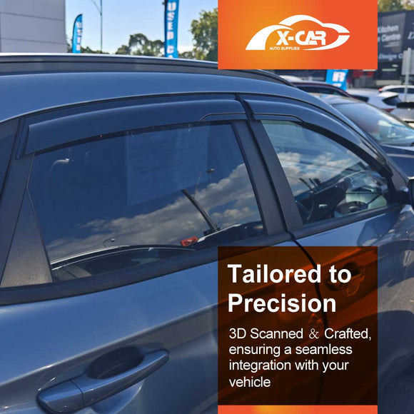 Weathershields for Hyundai Kona 2017-2023 Car Weather Shields Wind Deflectors Sun Visors