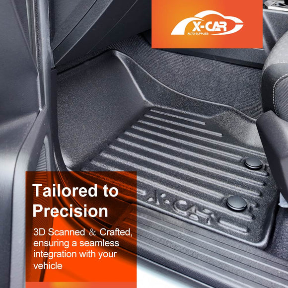 3D Floor Mats for Nissan Navara D27 2026-Onwards All-Weather Liners