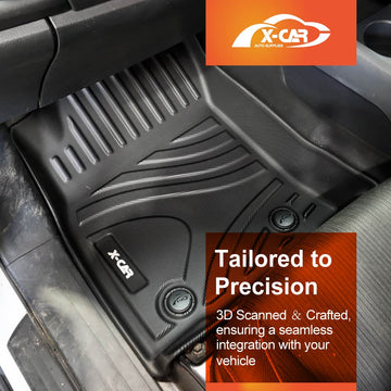 3D Front Floor Mats for Toyota NEW Hilux Auto Single / Extra Cab 2025-Onwards All-Weather Car Liners - 0