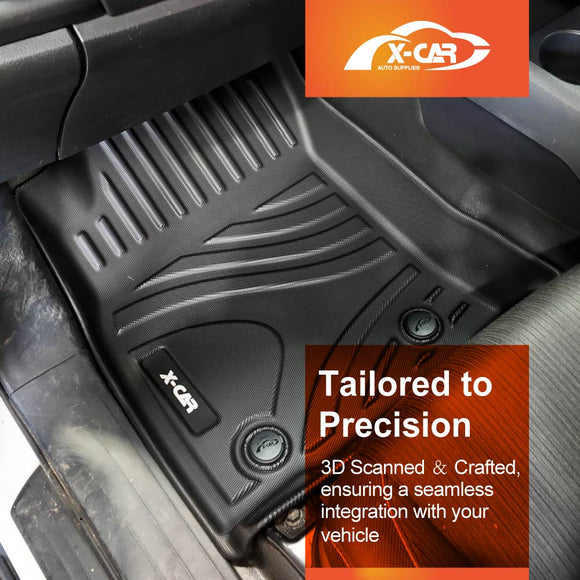 3D Front Floor Mats for Toyota NEW Hilux Auto Single / Extra Cab 2025-Onwards All-Weather Car Liners